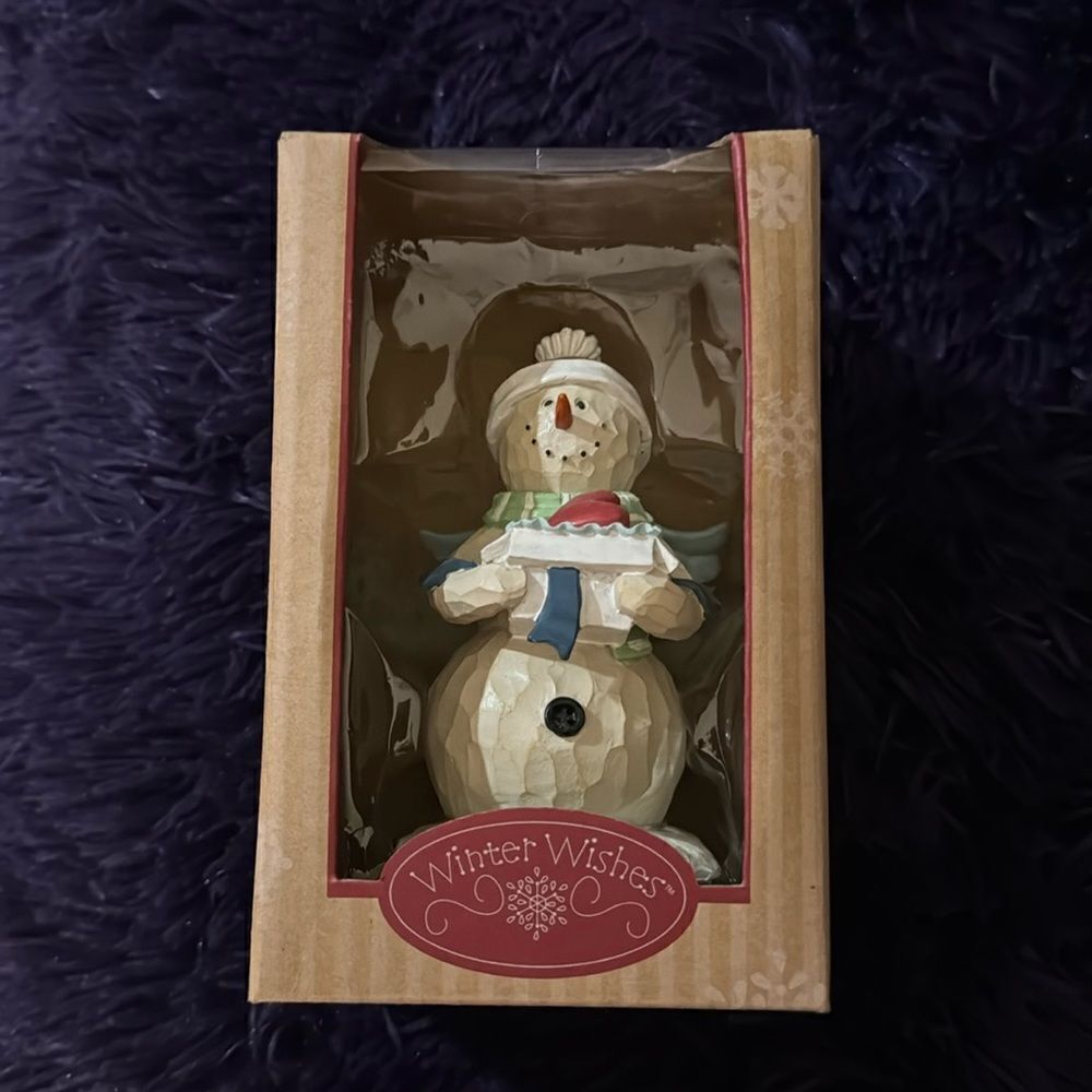 winter wishes baked with love figurine